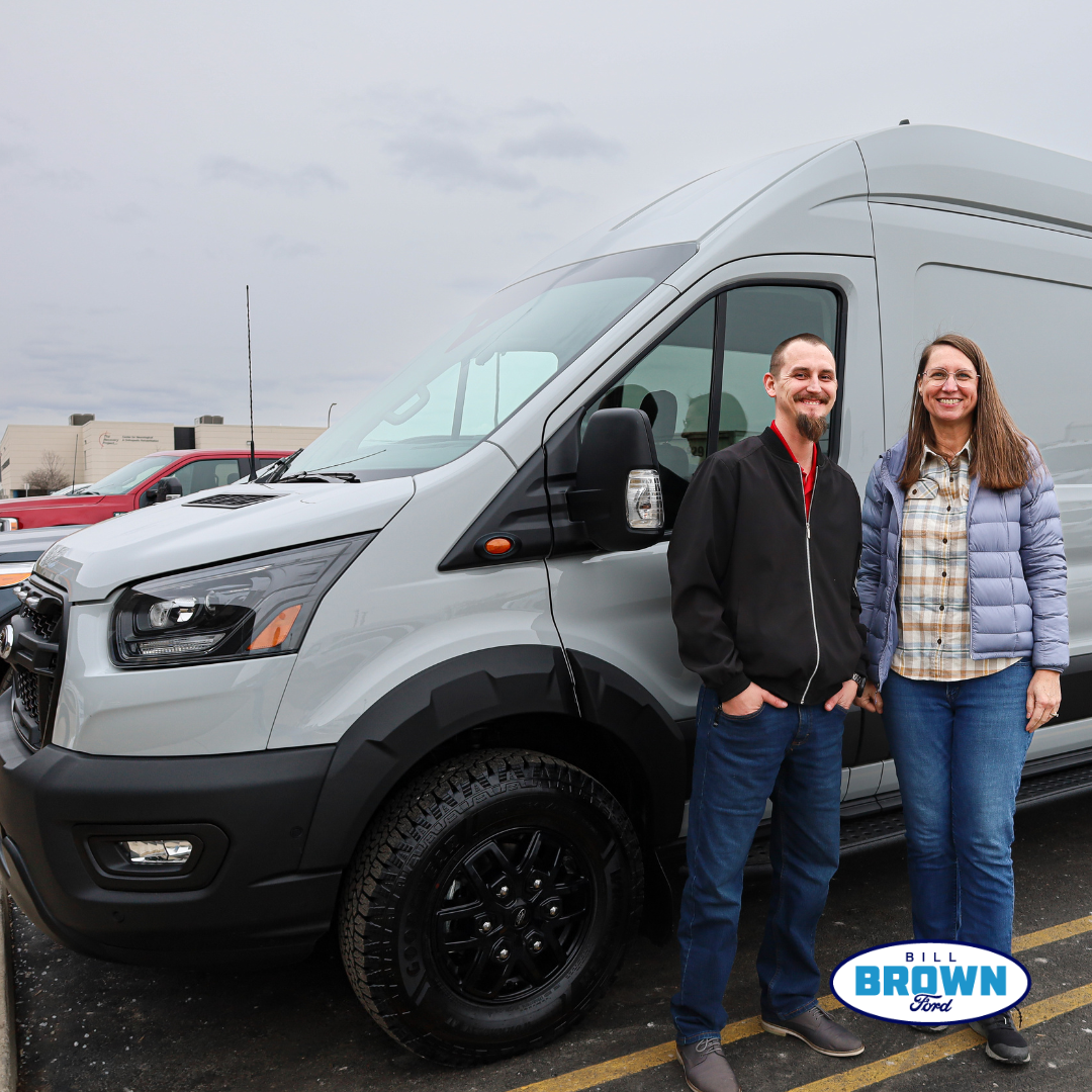 Bill Brown Ford Delivers Custom Ordered 2024 Transit Trail Van Ford